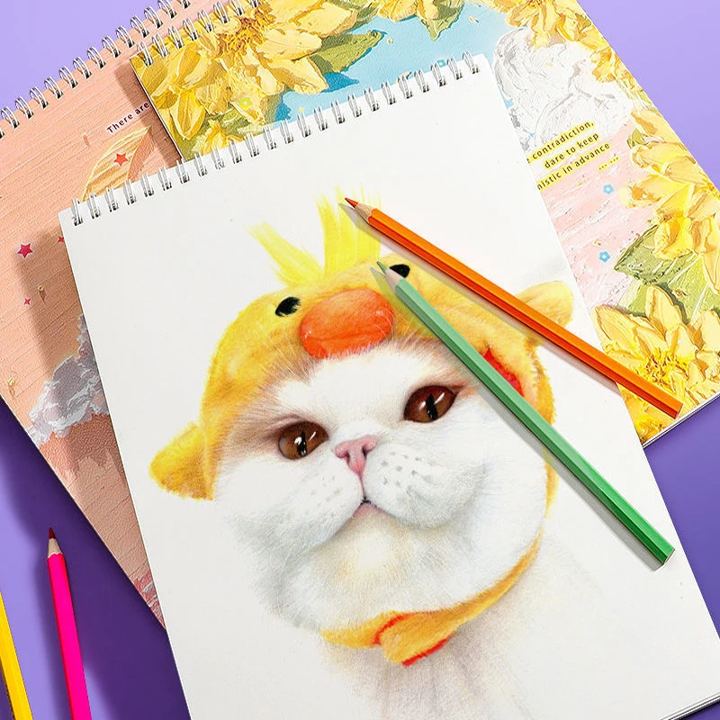 

Большой профессиональный альбом для рисования формата А4, толстая бумага, дневник, художественные школьные принадлежности, блокнот для рисования карандашей, книга для рисования, новинка