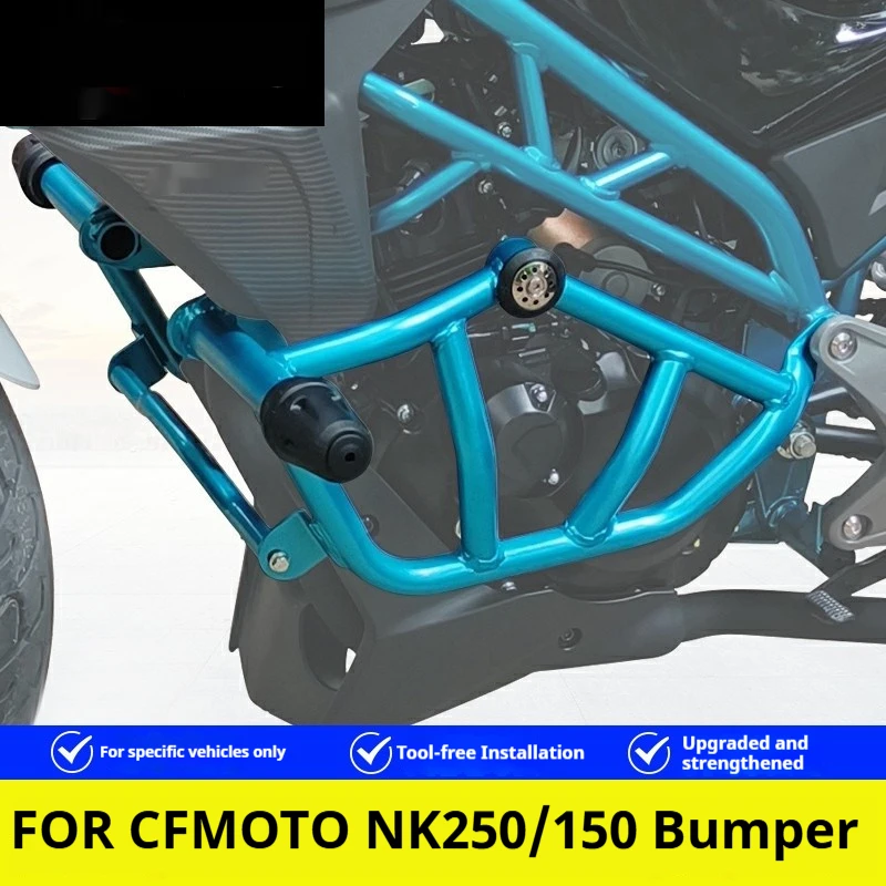 For CFMOTO 150NK 250NK Sport Crash Bar Engine Guard with Frame Sliders No-Drill Accesorios Moto Accessori Moto