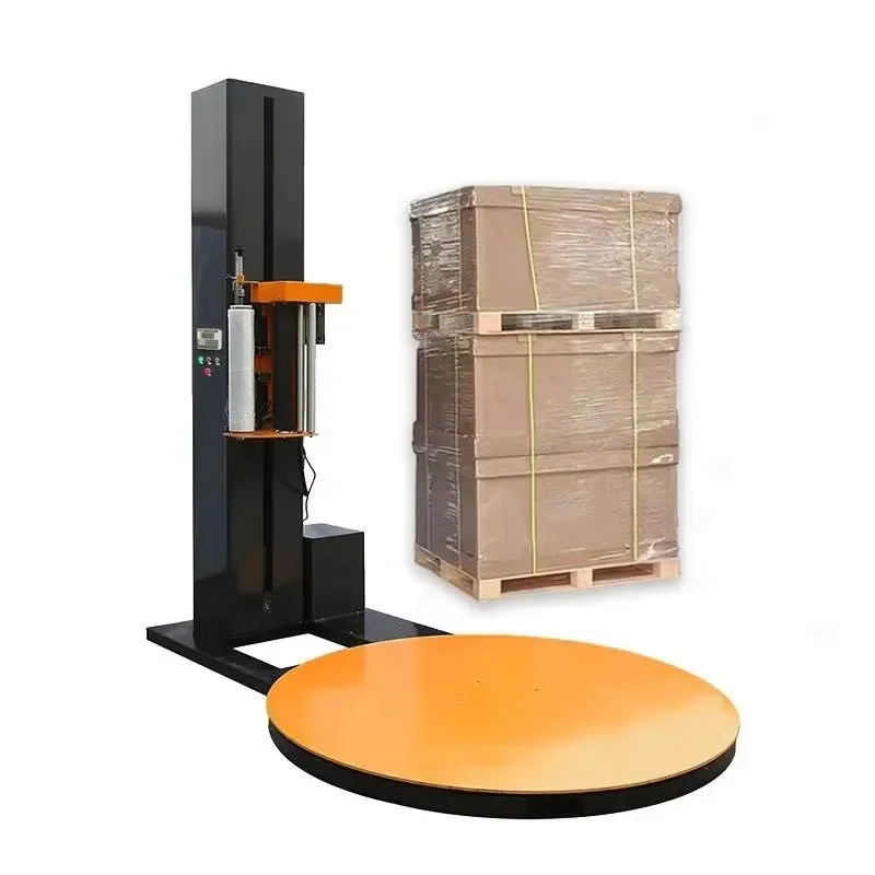 Automatic Stretch Packaging Machine Tray Wrapper Film Wrapping Equipment for Palletizing and Logistics Packing