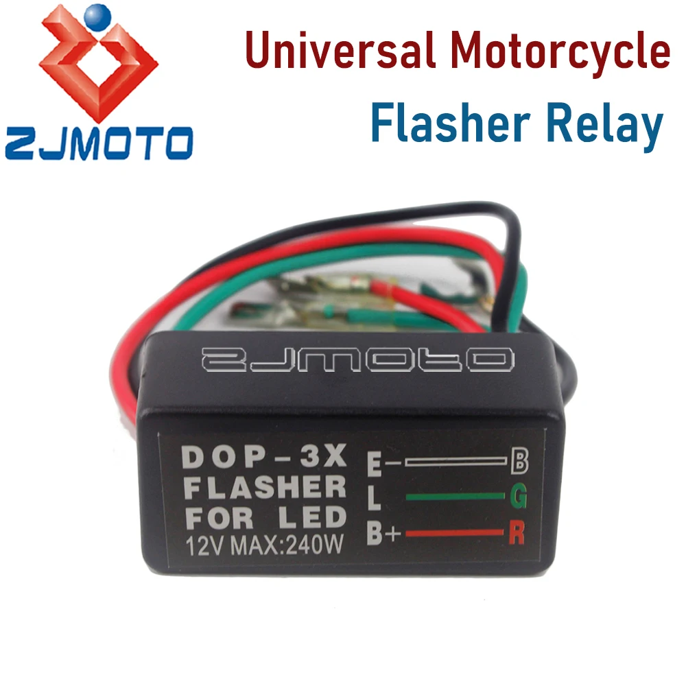 

Universal Motorbike LED Flasher Relay Halogen Indicator Turn Signal 12V 3Pin Blinker Relay For Kawasaki Honda BMW Suzuki Yamaha