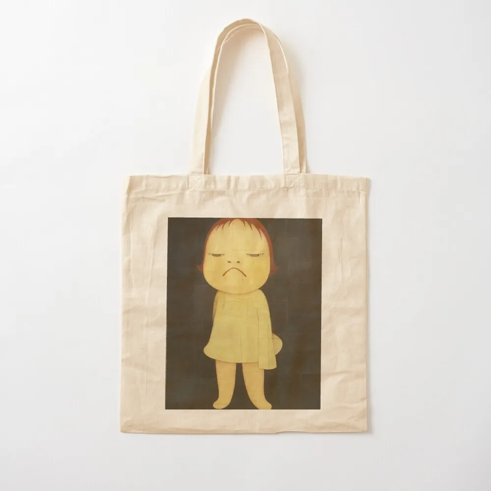 Vintage YOSHIMOTO NARA angry Baby Girl, upset Tote Bag tote bag custom Big bag custom canvas