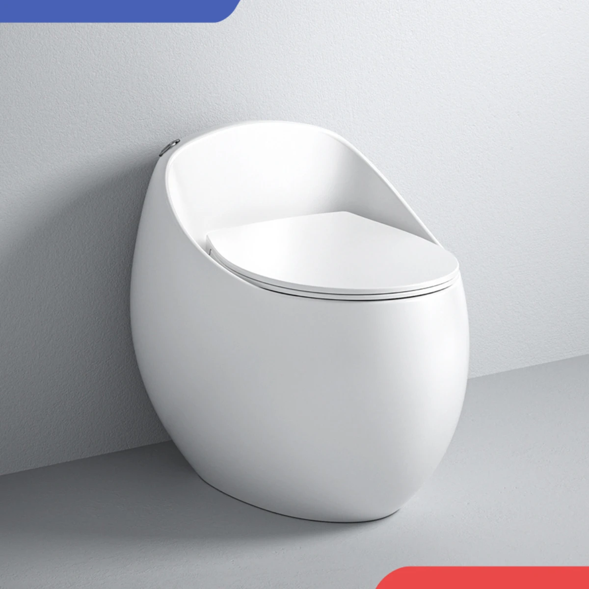 Chicken egg shaped creative toilet siphon type household toilet ordinary small household toilet 60099