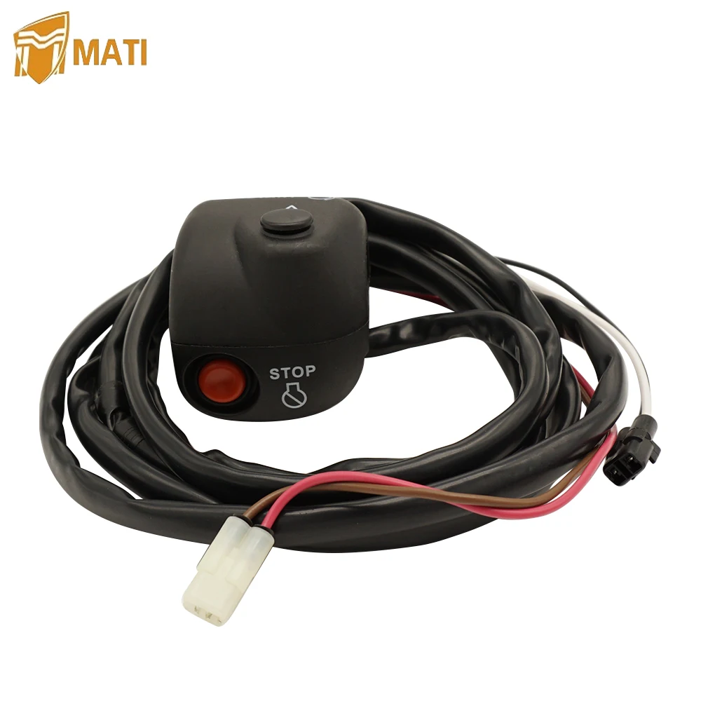 Mati Handlebar Start Stop Kill Switch Box Aassy & Safety Lanyard for Yamaha Waverunner Superjet 650 SJ650 700 SJ700 FX1 FX700