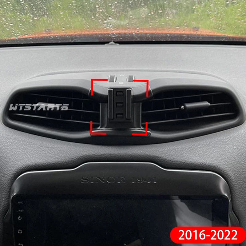 Car Phone Holder Mount Stand For Jeep Renegade 2016-2022 Adjustable GPS Navigation Mobile Phone Bracket Car Lnterior Accessories