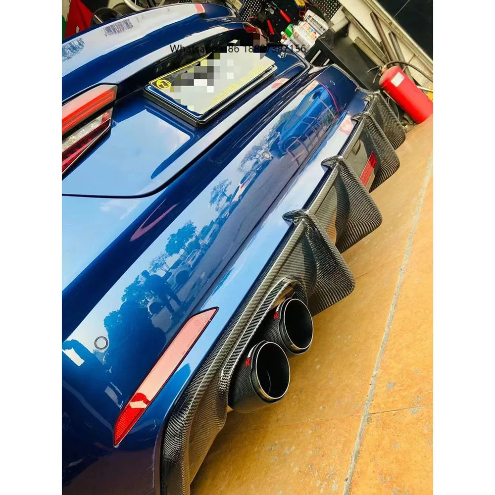 

17-19 forAudi A5 B9 Style Wet Carbon Fiber Rear Bumper Lip Diffuser High Performance New Car Parts