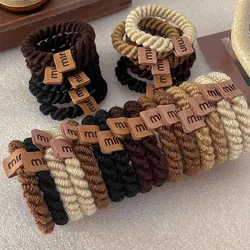 1set high elastic hair rubber bands  for women black hair tie girls thick hair rope adult hairties scrunchie ponytail accessorie