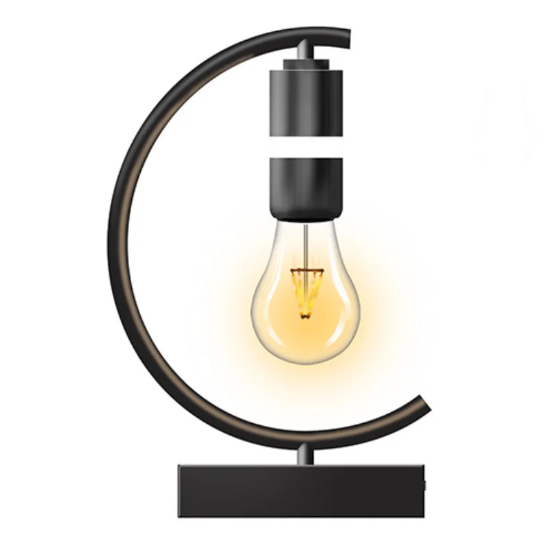 Floating moon lamp 3D printing integrated, seamless creative magnetic levitation moon table lamp