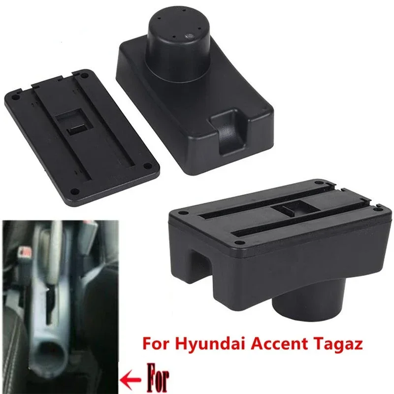 Para hyundai acento tagaz apoio de braço do carro para hyundai acento tagaz caixa de apoio de braço peças interiores do carro caixa de armazenamento central com usb led