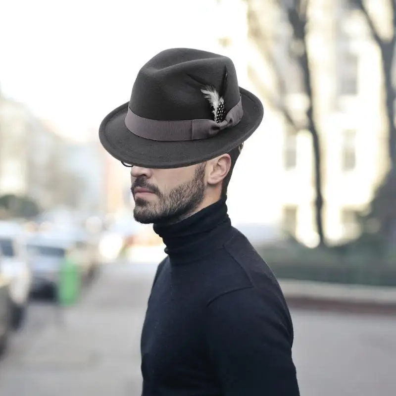 R1WE قبعة مهرجان أكتوبر فيلت بنما JazzHat MagicShow قبعة الكرنفالات ملحقات الحفلات