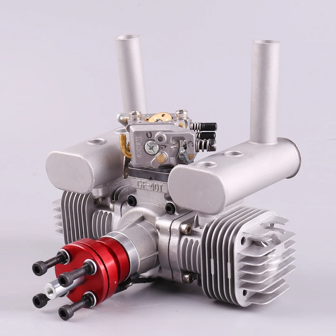 VVRC RCGF 40cc T 40CC Twin Cylinder Petrol/Gasoline Engine Dual Cylinder with Muffler/Igniton/Spark Plug for RC Model Airplane