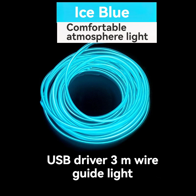 

3M Automotive Interior LED Light Strip Decorative Lights Neon Atmosphere Lights Support APP Control 5V USB