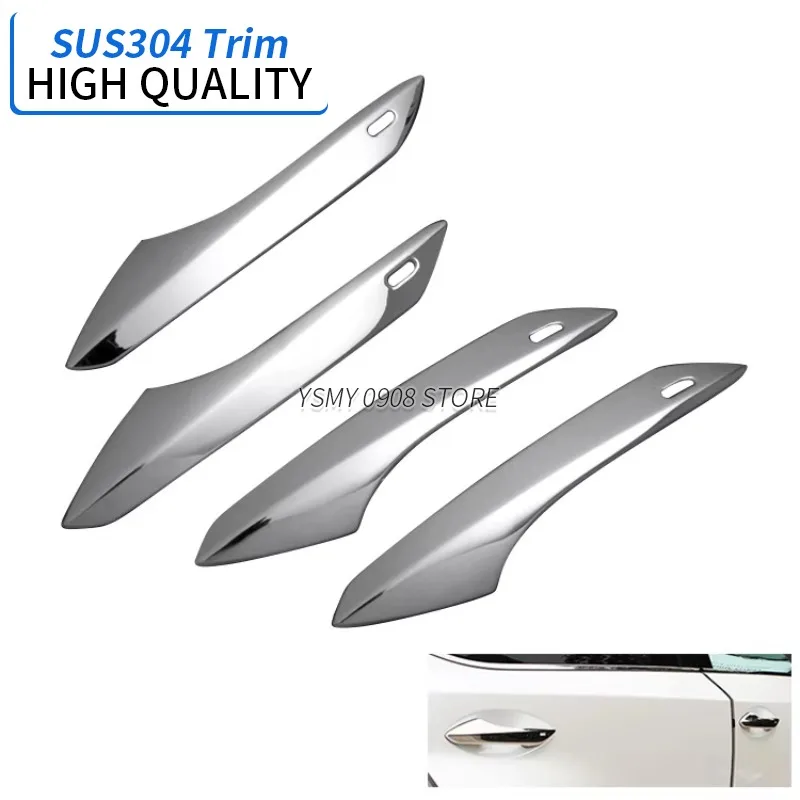 4PCS Chrome Car Body Parts Accessories Car Door Handle Cover for Lexus Nx 200T/300H 2014 2015 2016 2017 2018 -