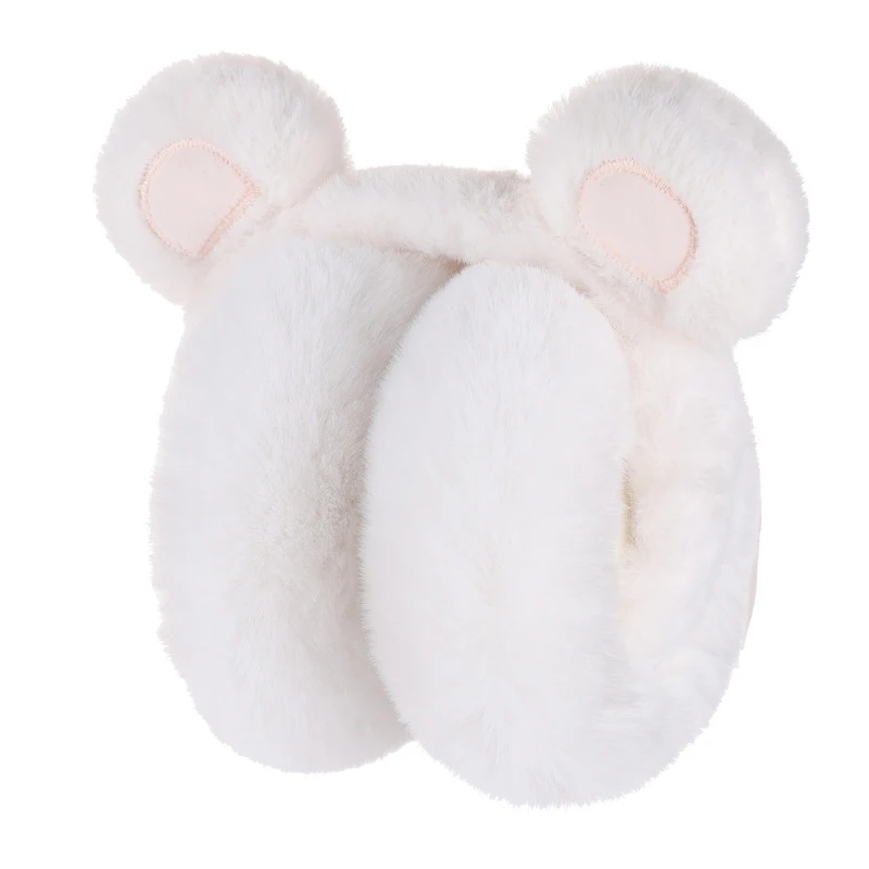 1Pc Cartoon peluche orso paraorecchie morbido paraorecchie pieghevole inverno paraorecchie paraorecchie lumaca coniglio paraorecchie ragazza inverno tenere al caldo