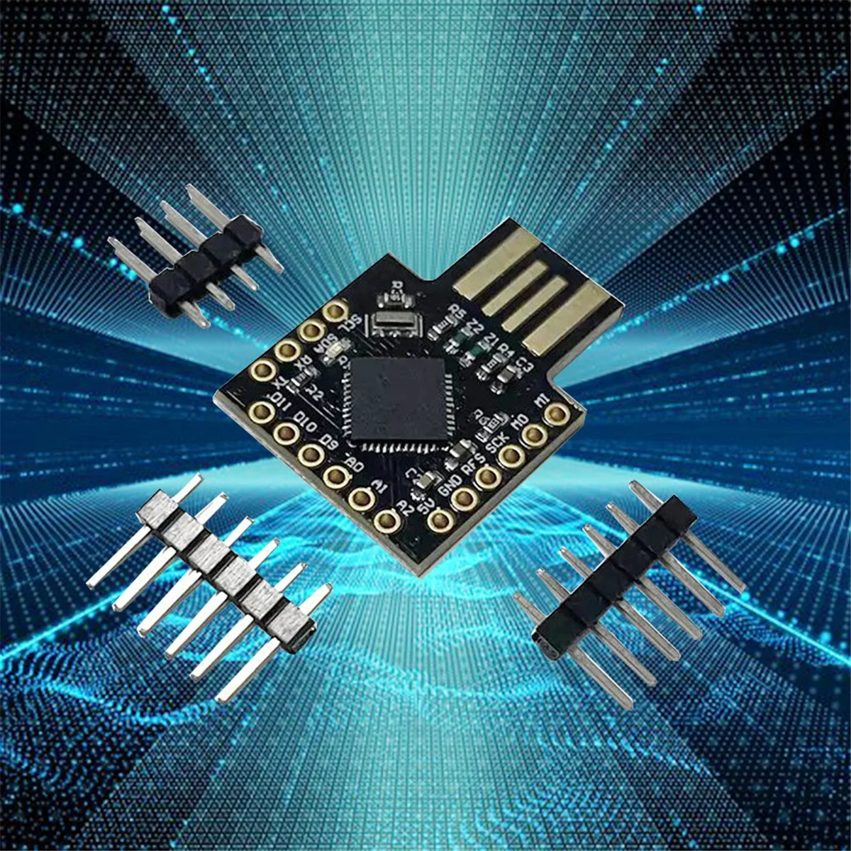 For USB ATMEGA32U4 Mini Development Board PRO-MICRO Multifunction Portable Convenient Module,Black