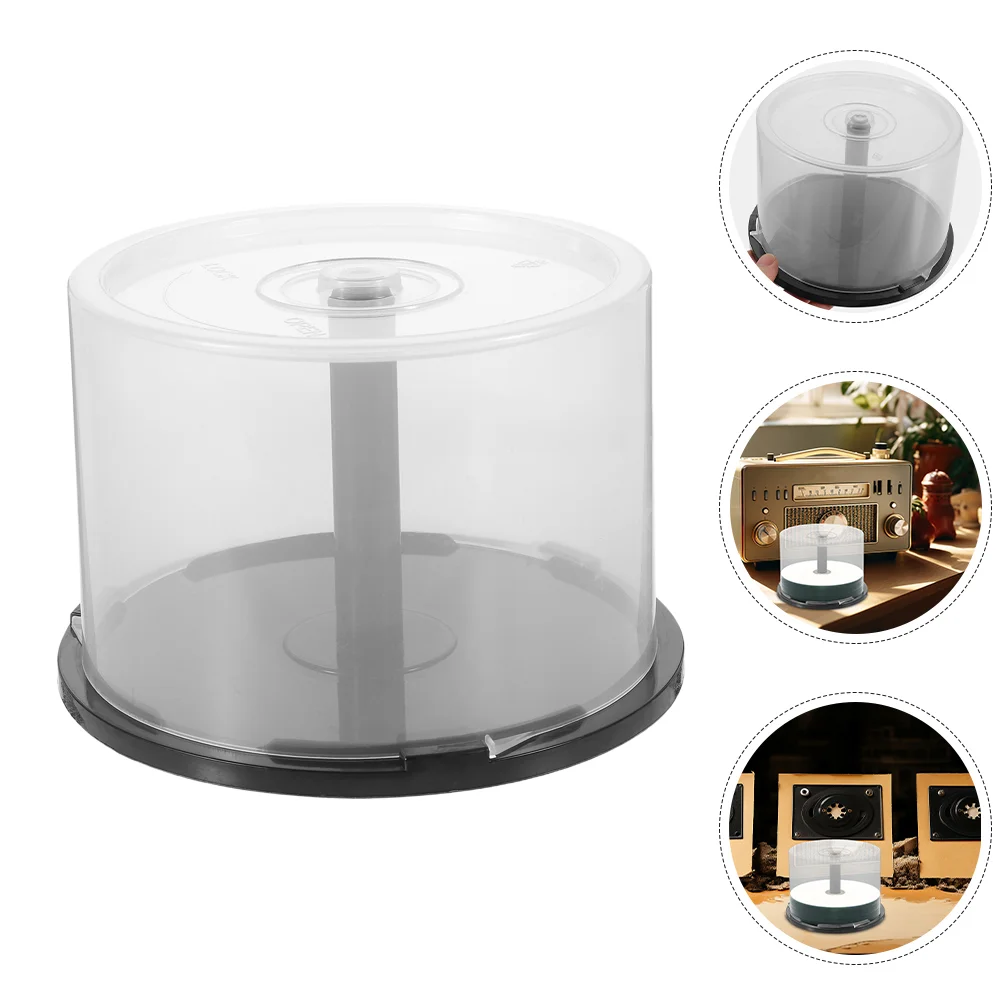 50pcs CD DVD Storage Bin Empty Bucket Case Protects Discs Prevent Scratches PP Material Sturdy Desktop Bookshelf ganizer cd