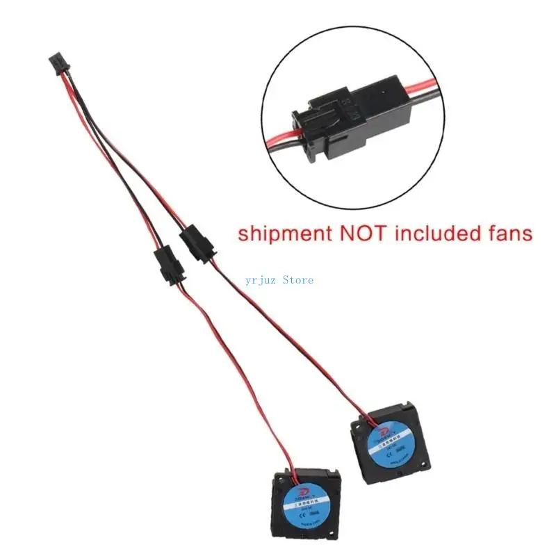 

583D 5/10Pieces Printer Parts Cooling Fan Extension Cable Wire 2pin Xh2.54