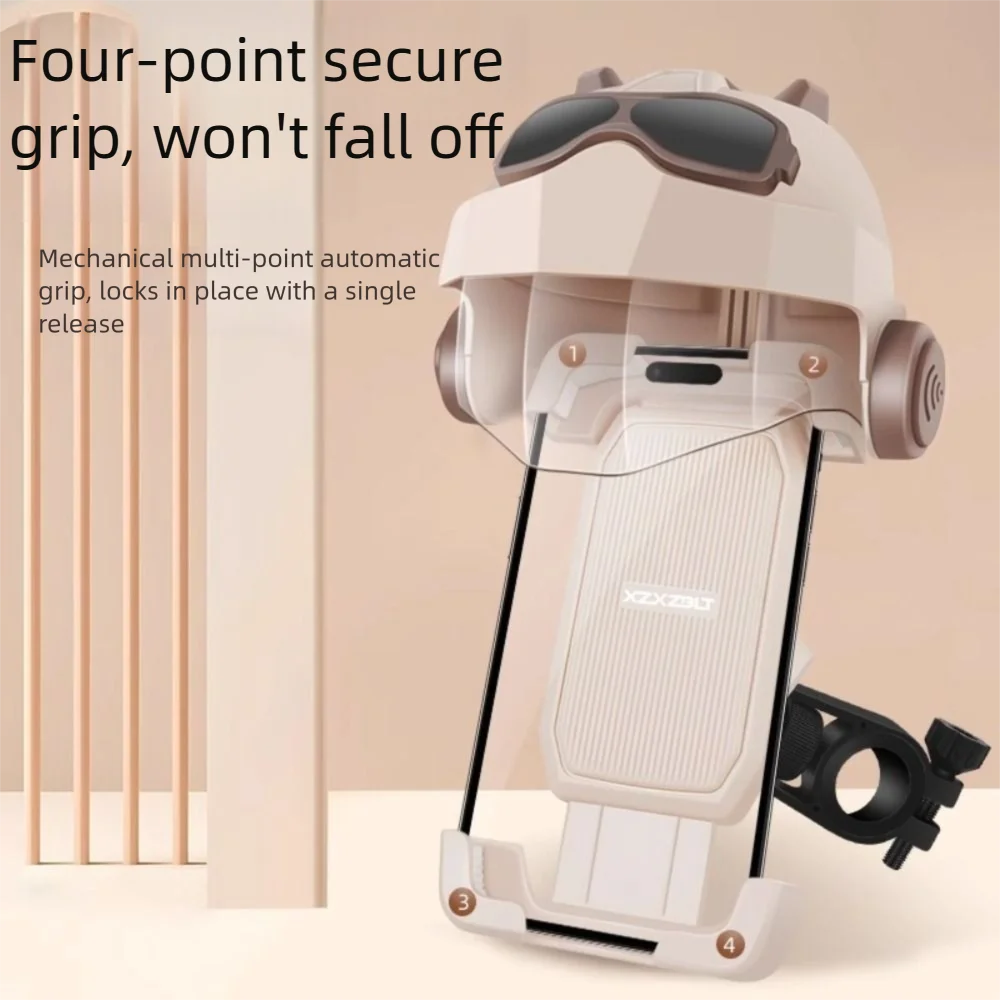 

Waterproof Motorcycle Mobile Phone Holder Sunshade Adjustable Navigation Phone Holder Anti Vibration Cradle Clip