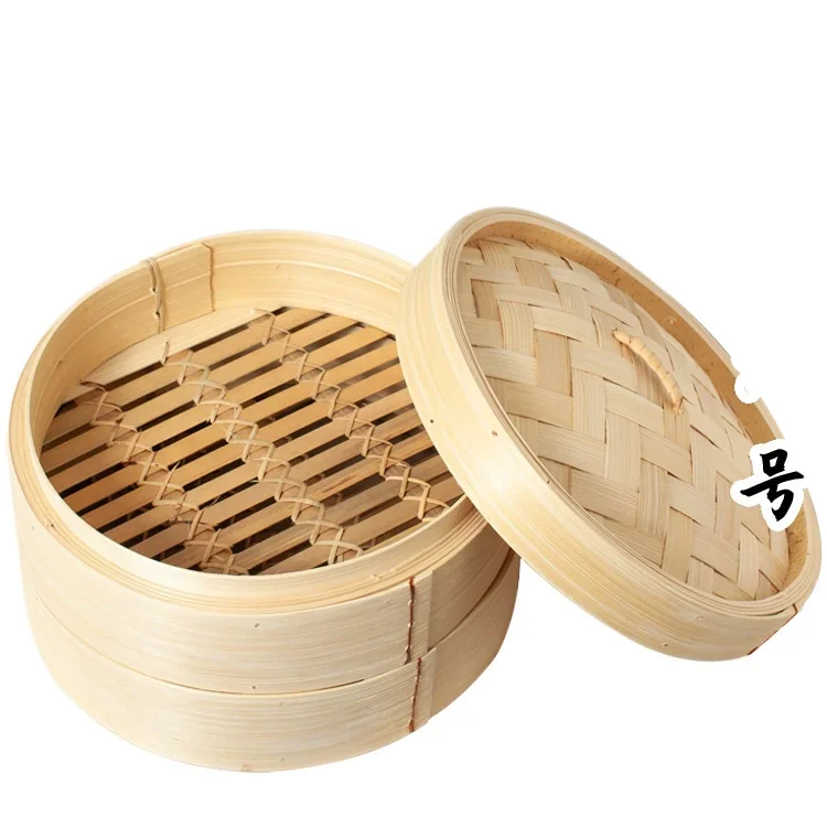 Steamed Buns Bamboo Steamer Commercial Large Bamboo Notched Steamer Cage Drawer Household Bamboo Steamer To Deepen
