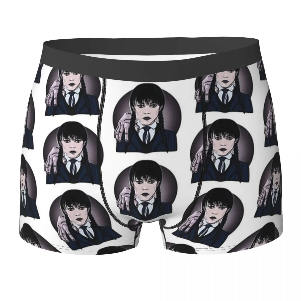 Boxer Underpants Shorts Wednesday Addams Thing TV Series Wednesday Panties Male Underwear for Homme Man Boyfriend Gifts