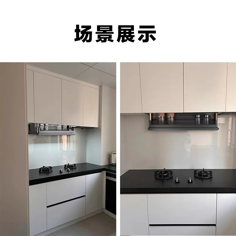 Electric Vertical Lift Basket Intelligent Voice Touch Kitchen Cabinet Hanging Cabinet Seasoning Dishes Pull-down Rack