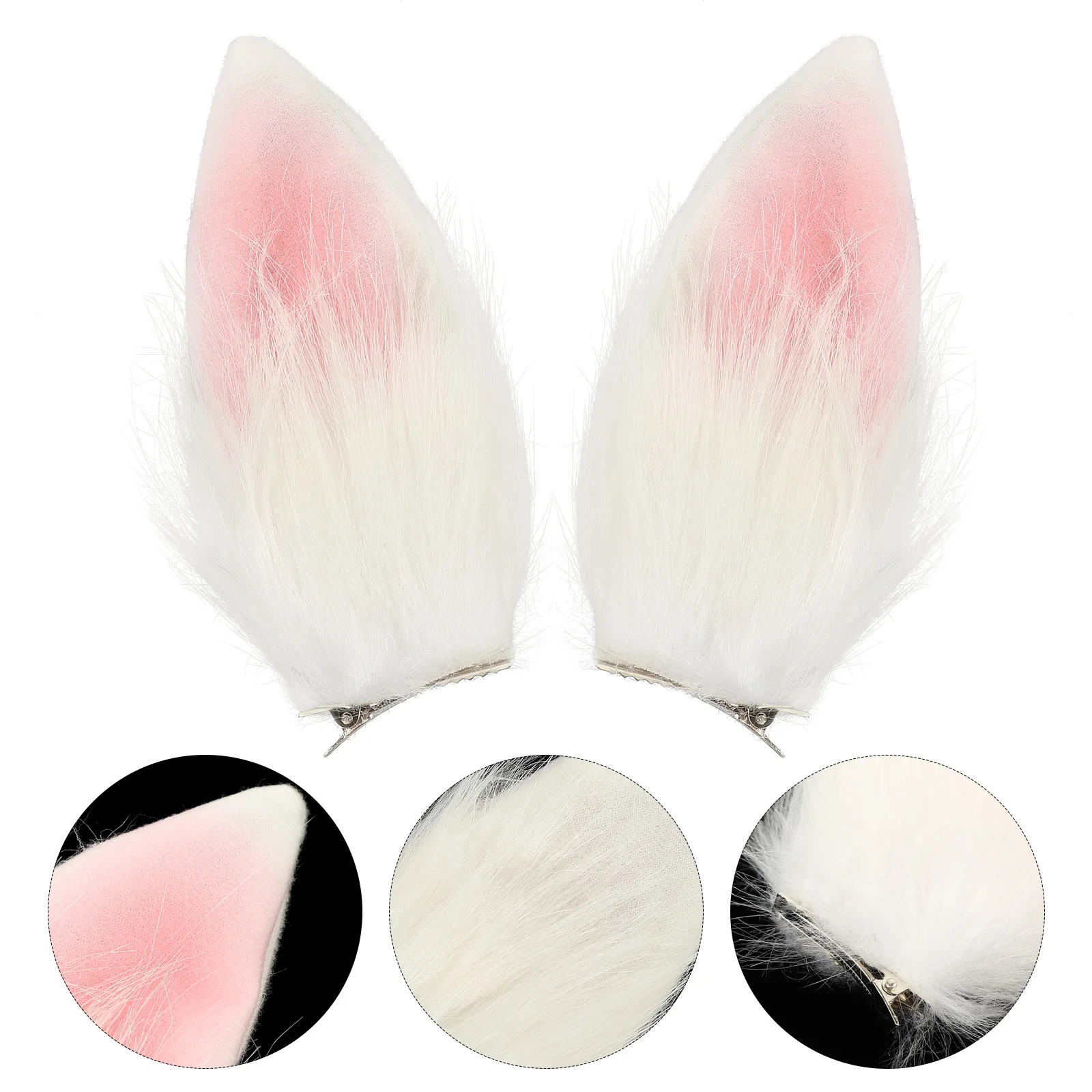 

Bunny Ear Hair Clip Cosplay Props Girls Easter Hairpin Rabbit Headdress Festival Costume Party Plush Headwear