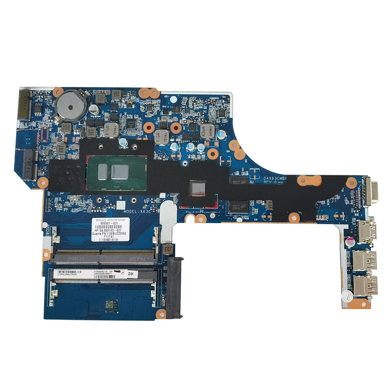 Imagem -06 - Placa-mãe para hp Probook 450 g3 855561601 Ddr4 Dax63cmb6d1 com I3-6100u Mais Amd Radeon r7 M340 100 Testado