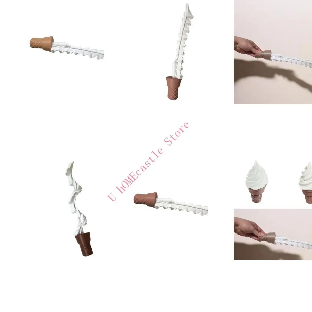 63HF 3D Printed Retractable Ice Cream Fidgeting Toy for Work Desks and Shelf Styling