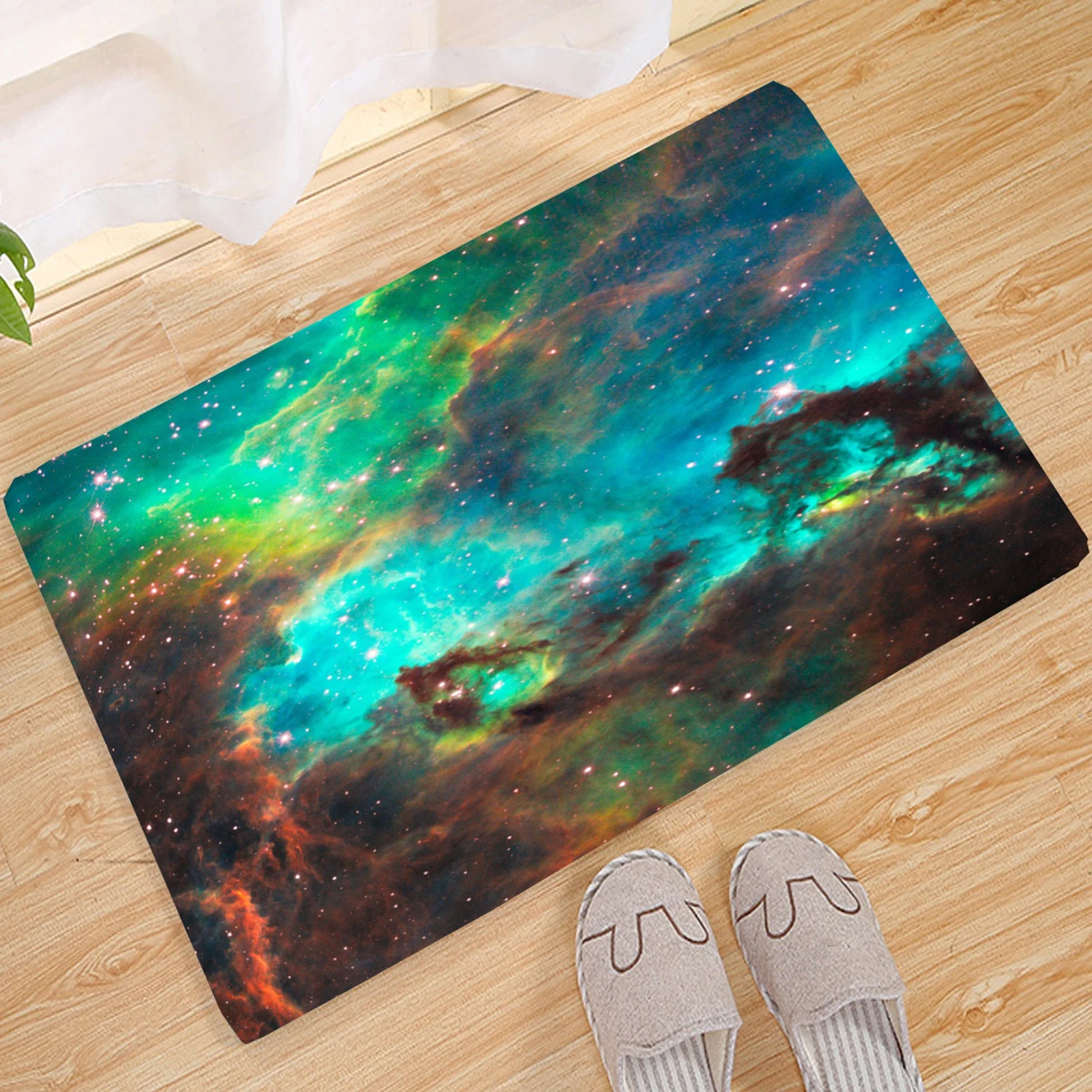 

Star Sky Universe 3D Pattern Entrance Non-slip Washable Kitchen Doormat Carpet Living Room Hallway Rugs Door Mats Washable