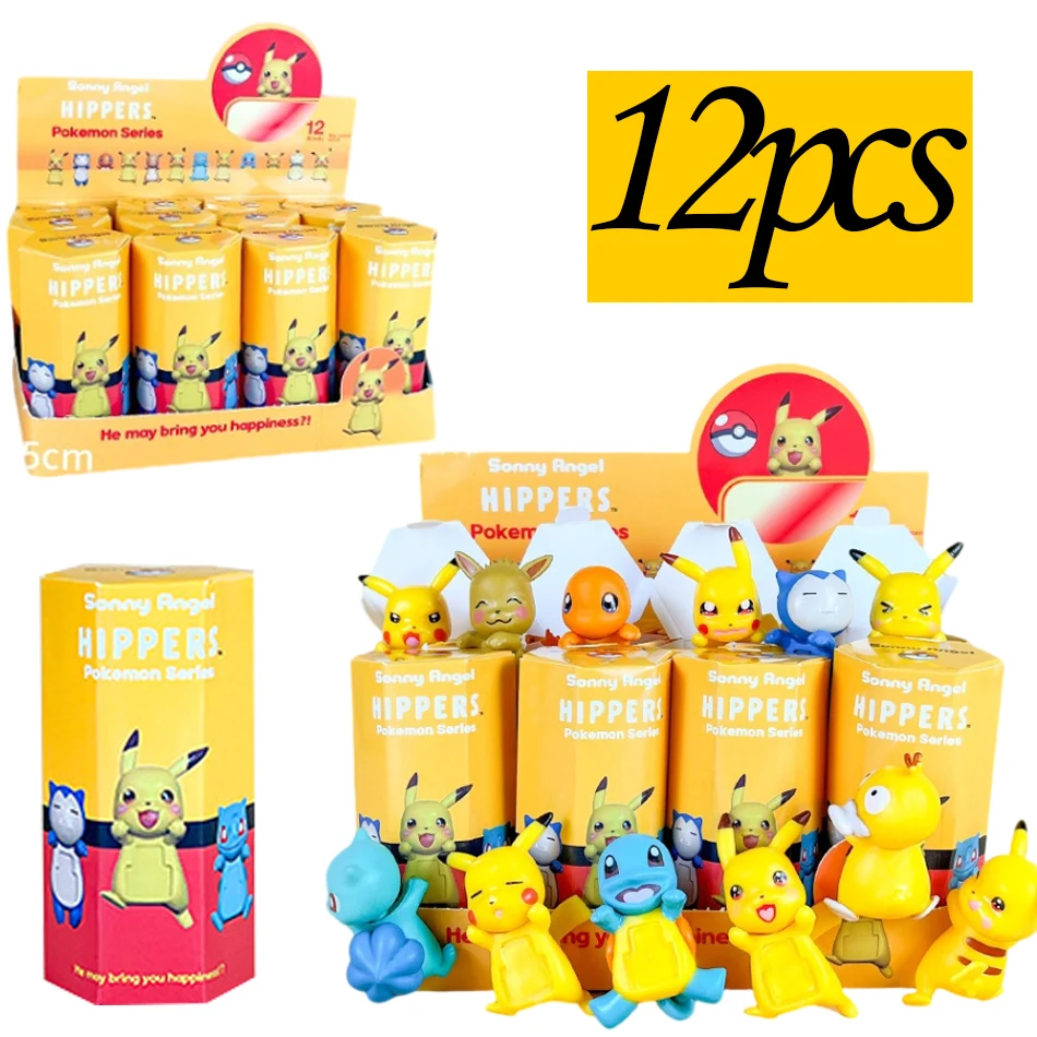 

Popular Cartoon Pikachu Blind Box 7CM Baokemeng Series PVC Model Desktop Mobile Phone Ornaments Children's Birthday Gifts