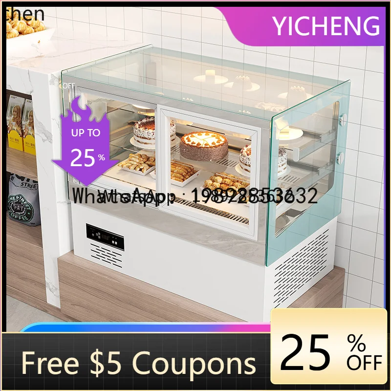 H26 Refrigerated display cabinet, dessert mousse west point fruit commercial countertop small air-cooled fresh-keeping cabinet