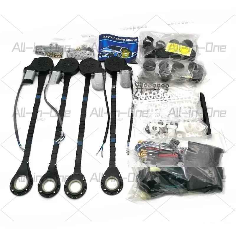 Universal 4 Door Car Power Window Conversion Kit Auto Window Lift Replacement Set