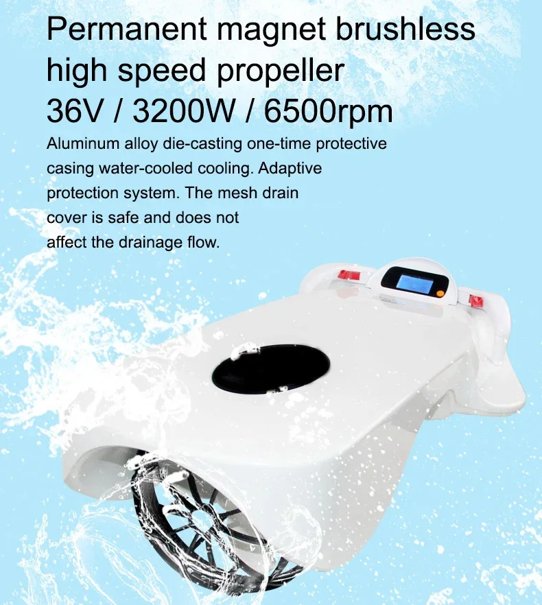 2019 new popular trend F2 36V 12A battery 3200W motor electric surf board, jet surf ski,tabla de surf electrica