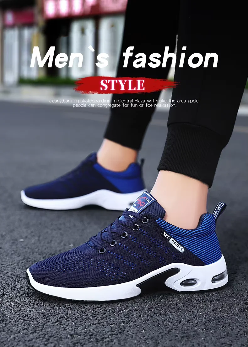 

Professional Running Shoes For Men Lightweight Men's Designer Mesh Sneakers Lace-Up Male Outdoor Sports Tennis Shoe