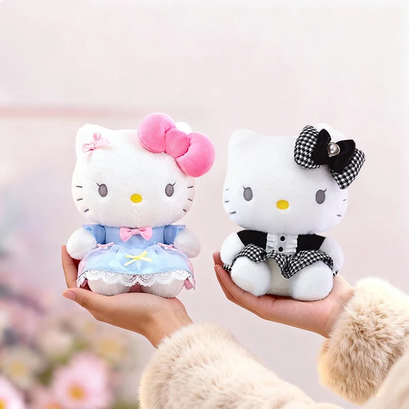 15CM Copyright Hello Kitty Plüschtiere Kuscheltiere Plüsch-Schlüsselanhänger Kleiner Anhänger Weihnachten Geburtstag Weihnachtsgeschenke für Kinder