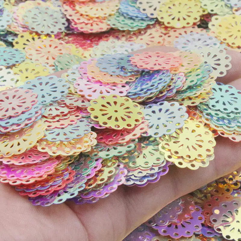 100-500Pcs 22mm Mixed Colour Gasket Glitter Sequin For DIY Clothing Rarrings Necklace Home Craft Art Decor Accessories Material