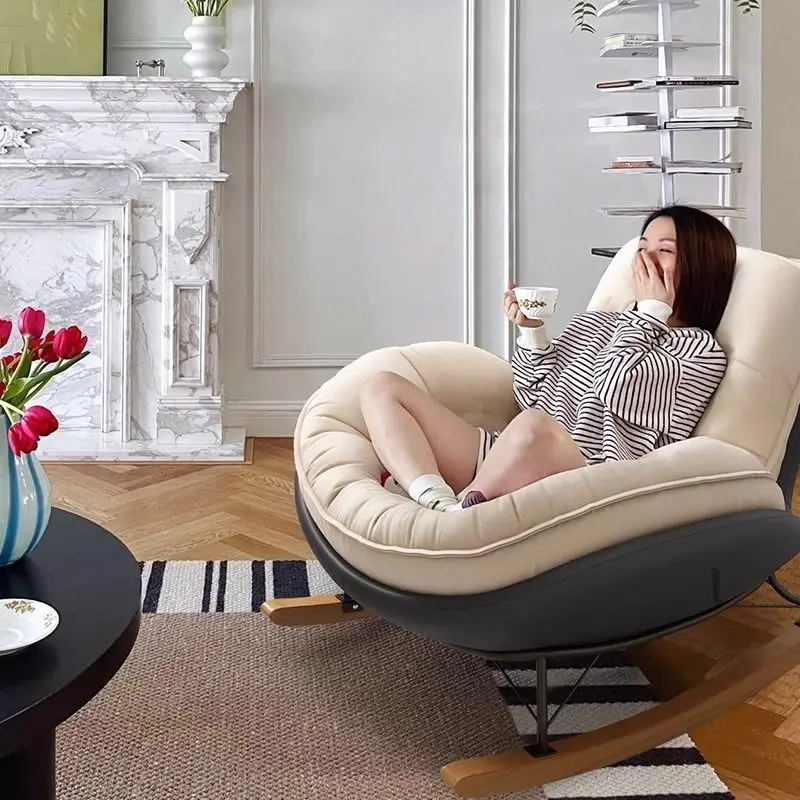 غرفة المعيشة كرسي متأرجح الإنترنت المشاهير شرفة غرفة نوم الترفيه أريكة استرخاء بسيطة خفيفة فاخرة مصمم واحد البطريق #4