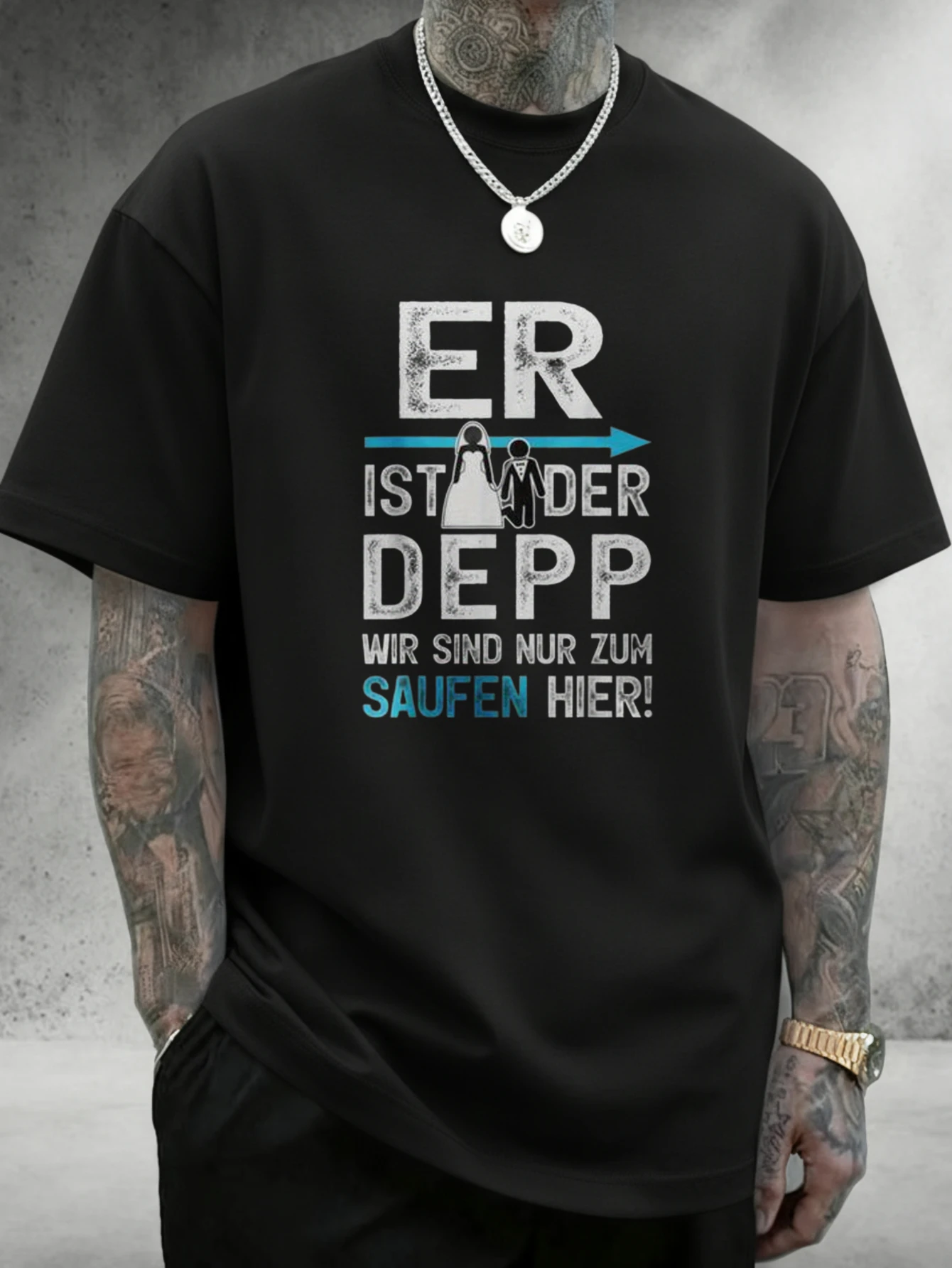 1PC JOOCAR Pas Besoin De Cheveux Pour Etre Un Super Papa T-shirt décontracté en coton pour toutes les saisons, col rond, extensible, respirant, manches courtes, haut streetwear à imprimé lettres tendance, choix de cadeau idéal pour les fêtes