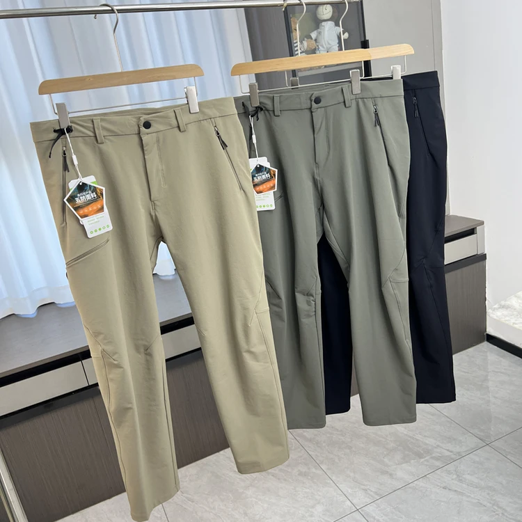 

Мужские повседневные брюки для активного отдыха, ветрозащитные, водоотталкивающие, прямого кроя, для поездок на работу, с трехмерным пошивом