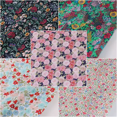 많은 꽃 80 Pcs 목화 패브릭 수제 모자 드레스 셔츠 헤어 액세서리 패브릭 패션 홈 장식 패치 워크 Best5
