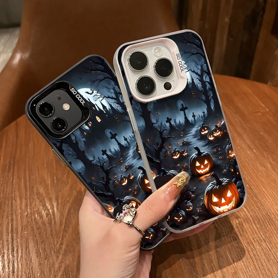 Телефон Halloween Cross Evil Pumpkin для iPhone 17–11 Pro Max Plus