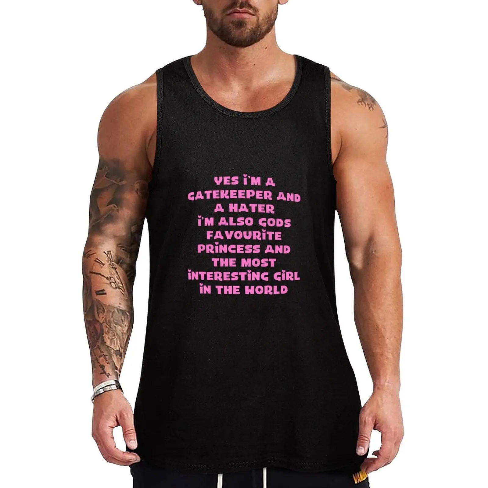 

Shadowheart quote gods favourite princess Tank Top vests for men Men's clothes luxury style