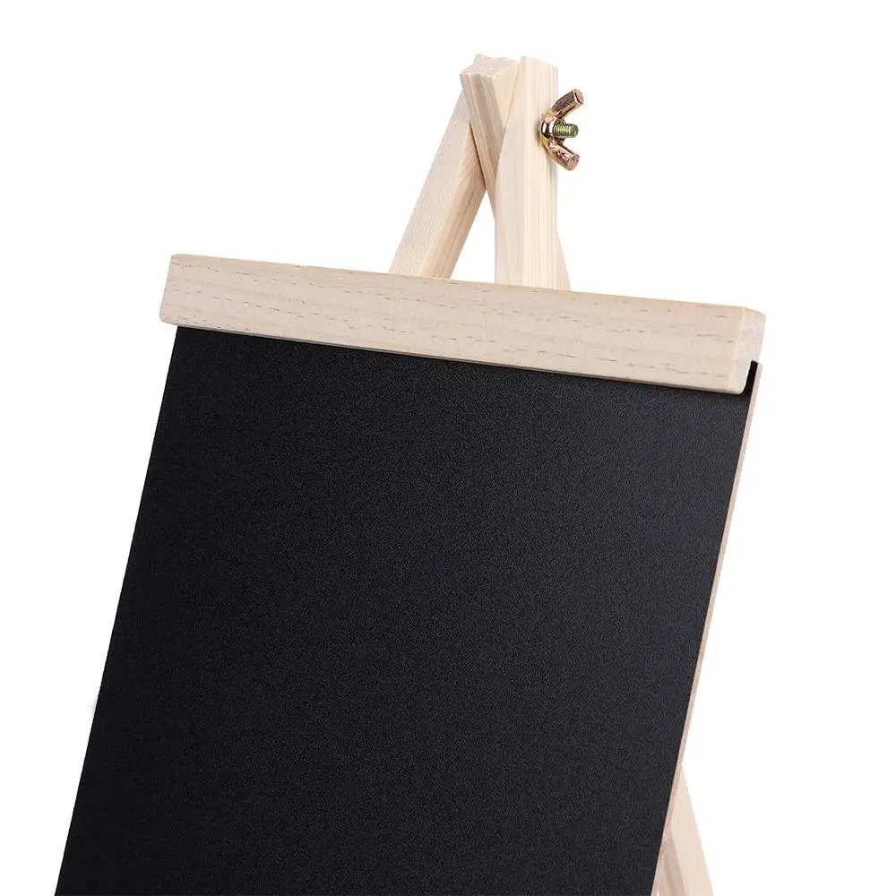 Simple Wooden Black Boards Pine Wood Easel Chalkboard Collapsible Writing Tool Classical Drawing Accessories