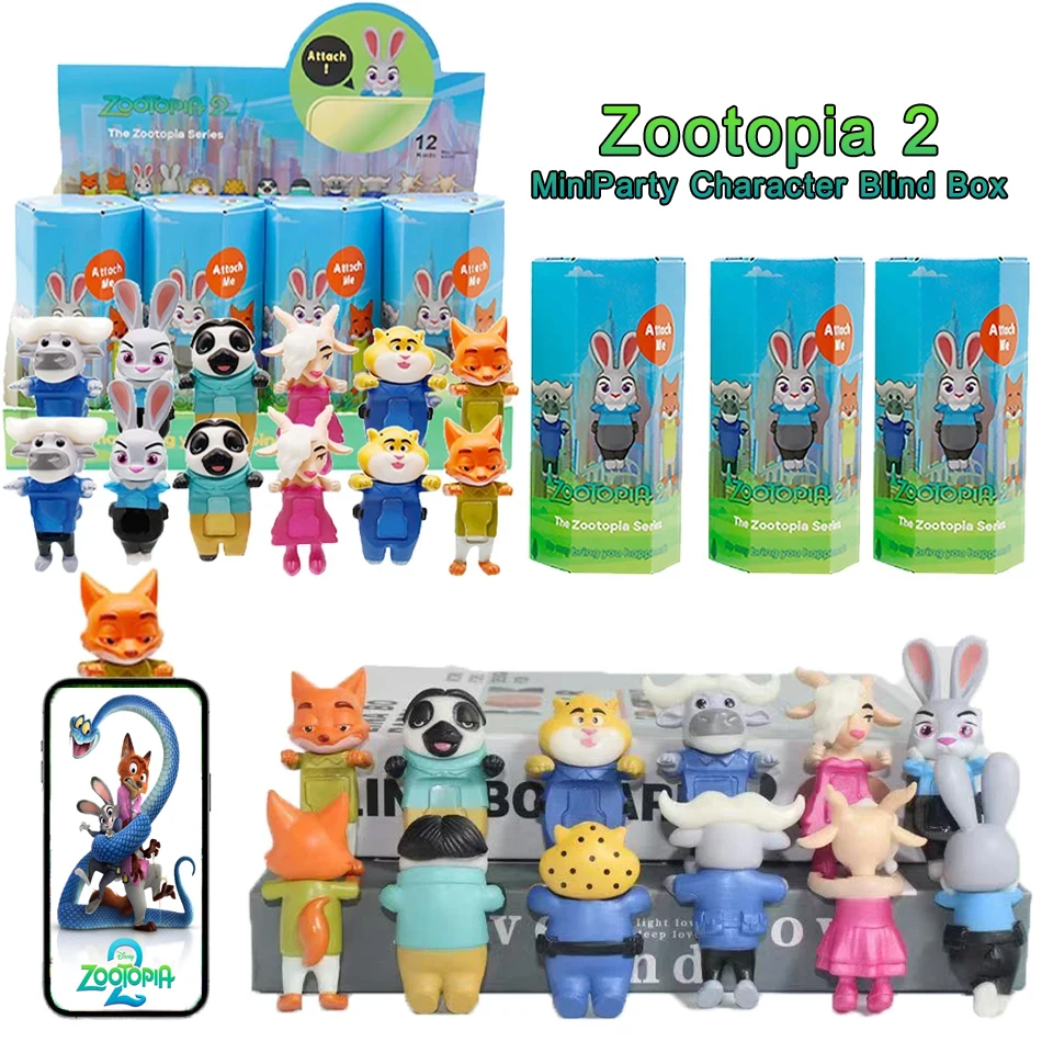 

Новая серия Crazy Zootopia 2, слепая коробка, аниме, мини-вечеринка, персонаж, кукла, украшение, мобильный телефон, детский подарок-сюрприз на день рождения