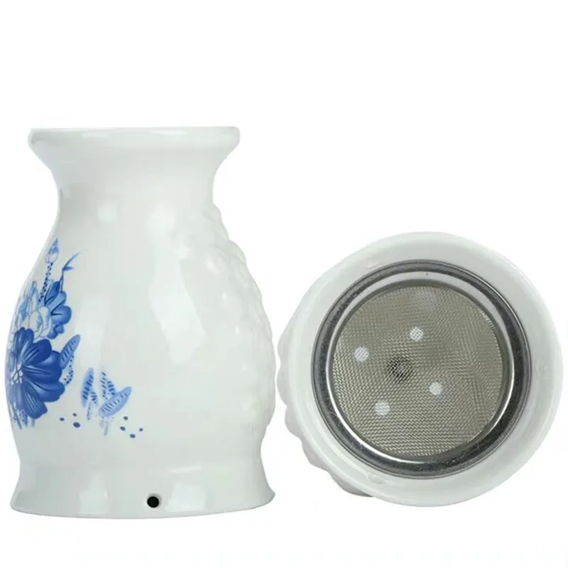 Massage Cup Double Layer High Temperature White Jade Warm Portable Cup