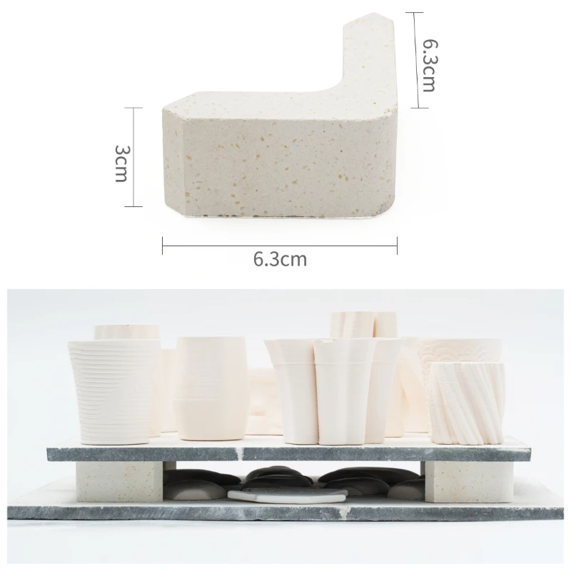 Ceramic Kiln Firing Tools L-shaped Pillar Electric Kiln Shed Plate Mullite Pillar High Temperature Resistance Pottery Tools