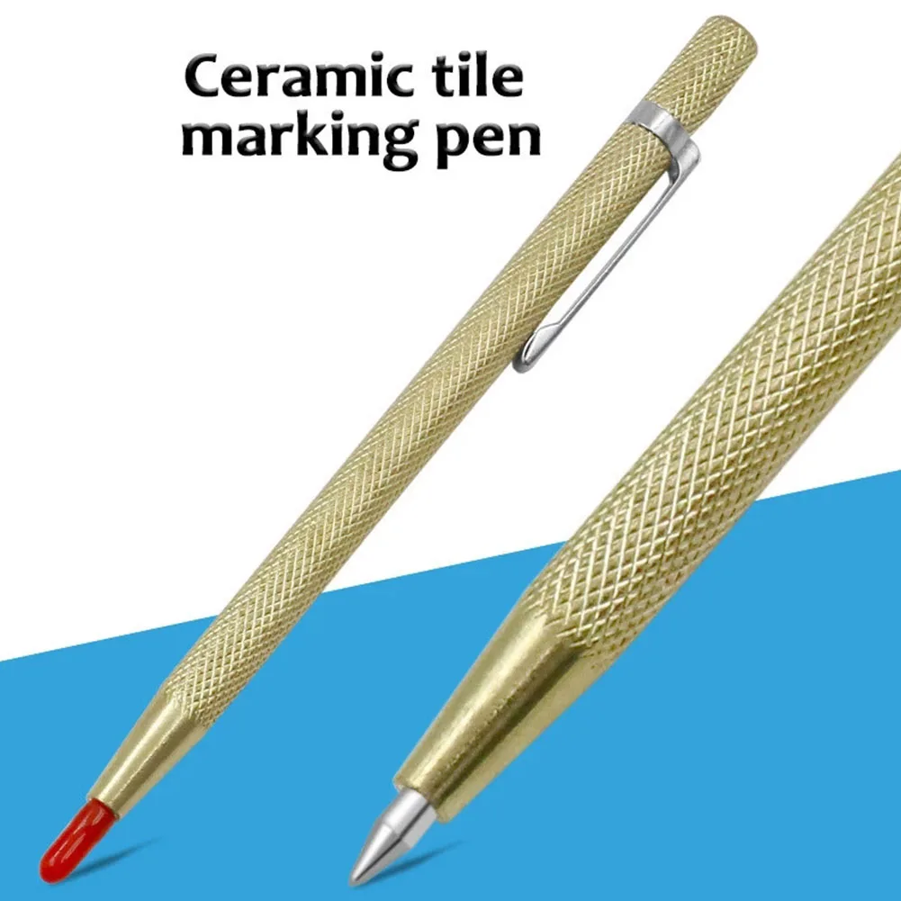 

Pen Cutting Pen 5PCS set Glass Gold And Silver Lettering Pen Scratch-resistant Scriber Tile Wear-resistant Carbide