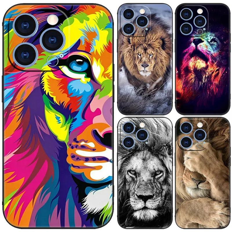 The Lion king animal Black Phone Case For Huawei Pura70 Pro Plus P60 Pro P50 P40 P30 P20 Pro P10 Lite PSmart Z PSmart 2021 Cover