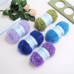 Magic Color Spun Glass Wool Hand Knitted DIY Doll, Gold Thread Bag, Braiding Thread, Korean Style Dish Towel, Bright Silk Thread