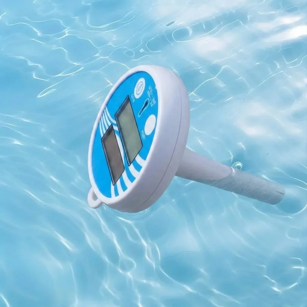 High Precision Waterproof Solar Swimming Pool Thermometer for Most Types of Swimming Pool Thermometer Scale Accurate Readings