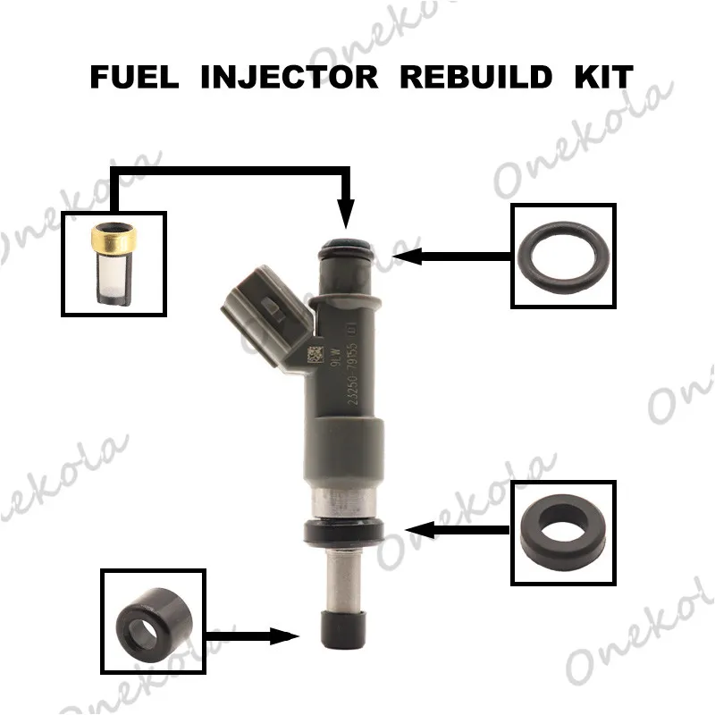 

Fuel Injector repair kit Orings Filters for 05-14 Toyota Tacoma 2.7L 4Runner 23250-75100 23209-79155 23209-09045